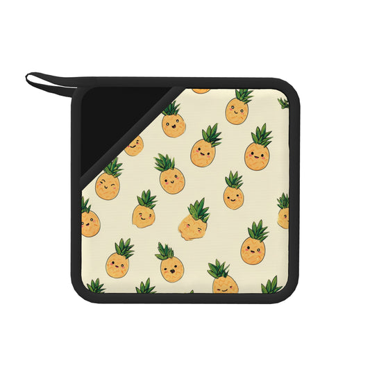 Cute Pineapple Silicone Trivet – Heat-Resistant Non-Slip Pad for Kitchen 7.1 x 7.1 in
