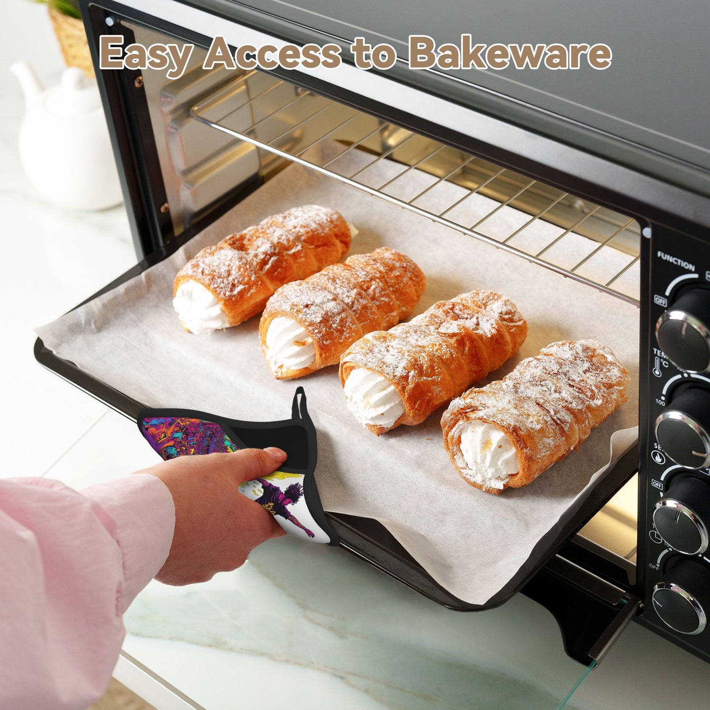 Street Skateboard Style Silicone Trivet – Graffiti Color Heat-Resistant Kitchen Pad 7.1x7.1in