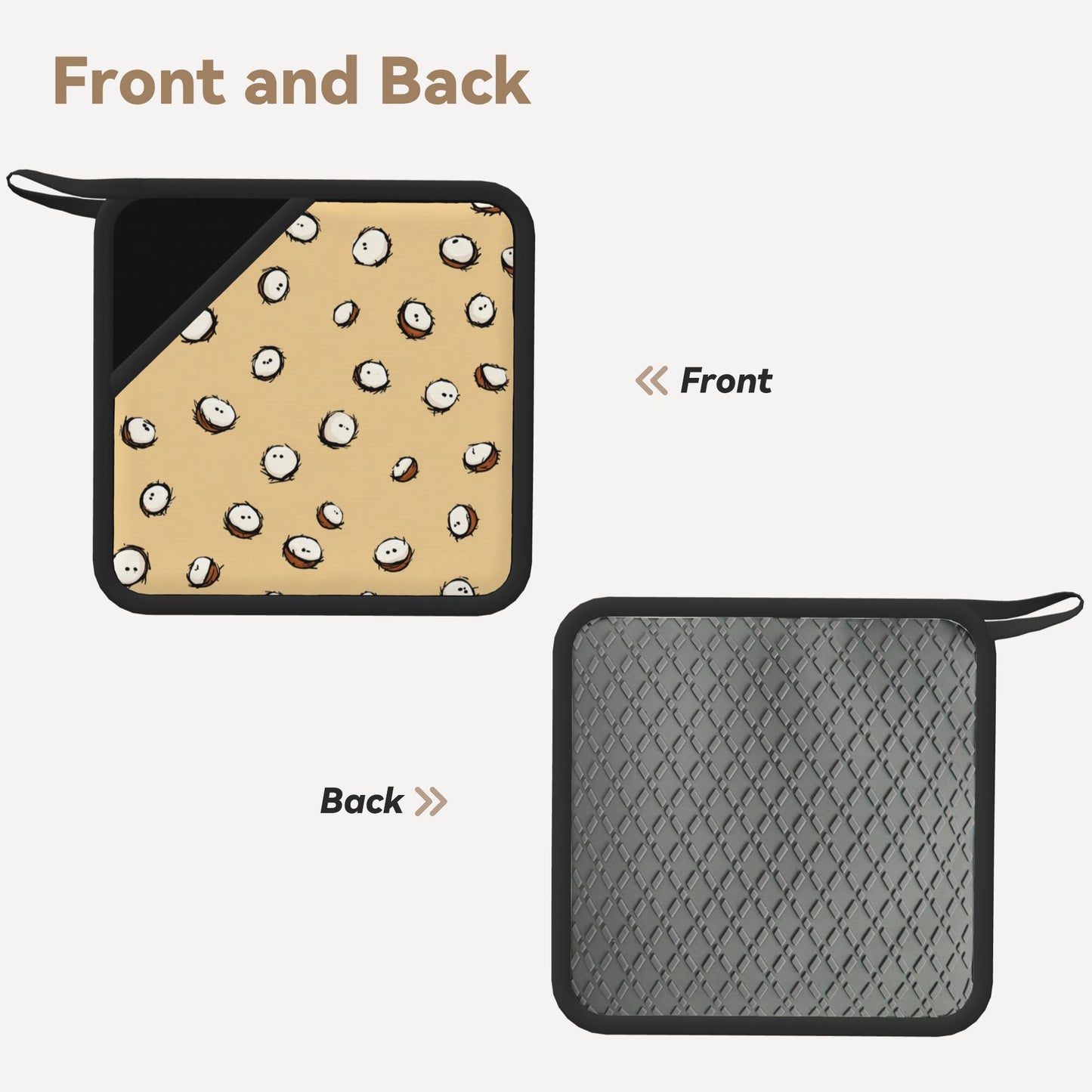 Square silicone anti-scalding mat —— a caring little guard in the kitchen