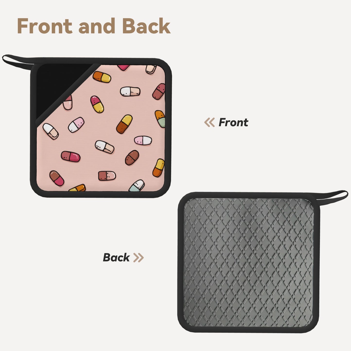 Square silicone anti-scalding mat - a stylish protective partner for the kitchen and dining table