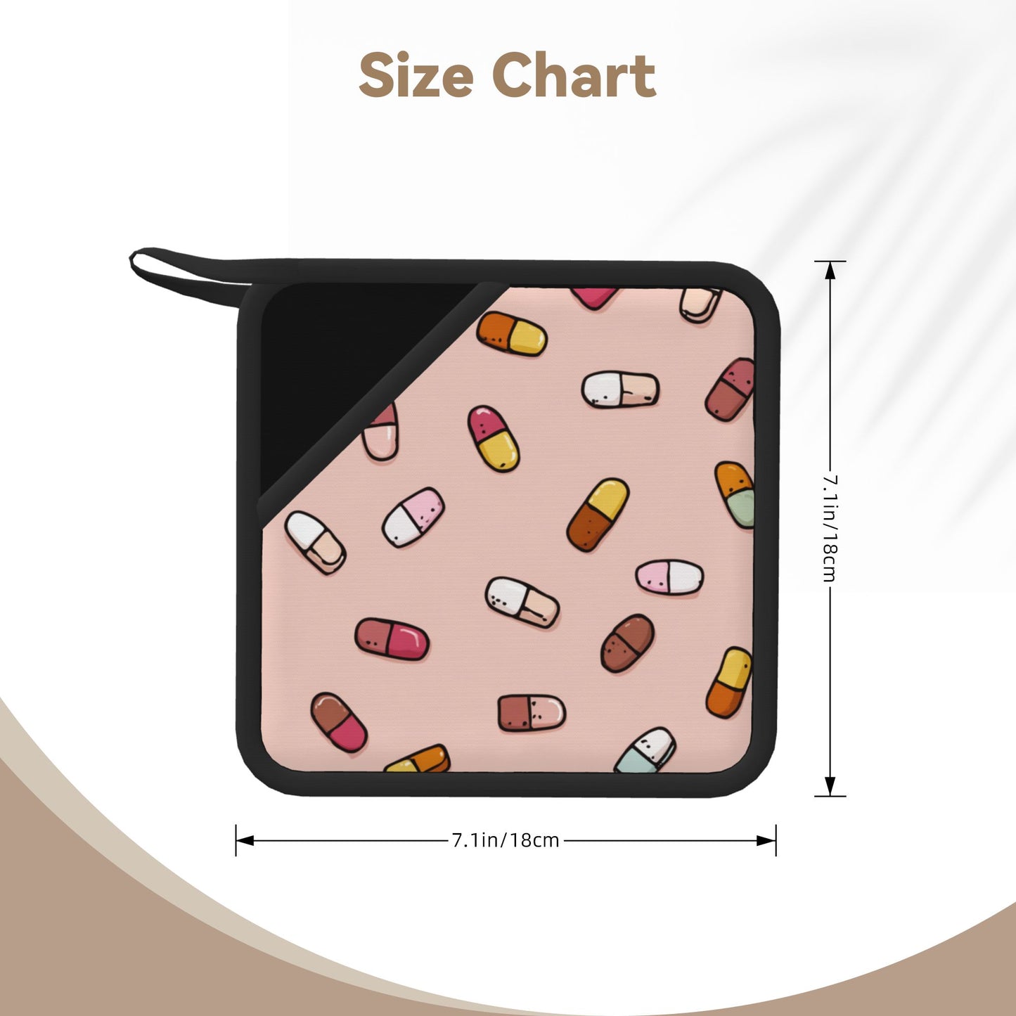 Square silicone anti-scalding mat - a stylish protective partner for the kitchen and dining table